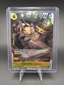One Piece Charlotte Cracker OP03-108 Super Rare Foil 5000 Power Premium Booster - Image 1