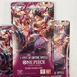 One Piece, A Fist Of Divine Speed Sleeved Booster Packs - OP-11 - Lot Of 5 - Image 2