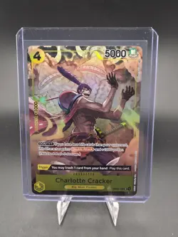One Piece Charlotte Cracker OP03-108 Super Rare 5000 Power Double Attack Bandai - Image 1