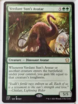 Verdant Sun's Avatar - Commander: 2021 - Magic the Gathering MTG Nice! - Image 1
