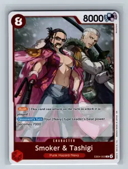 Adventure on Kami's Island One Piece CCG Smoker & Tashigi #EB04-003 Foil - Image 1