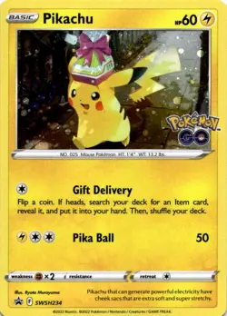Pikachu - Cosmos Holo Promo SWSH: Sword & Shield Promo Cards SWSH234 LP - Image 1