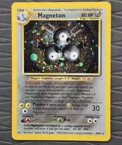 Magneton 10/64 Neo Revelation Holo Rare Pokemon Card MP - Image 1