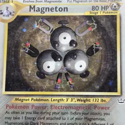 Magneton 10/64 Neo Revelation Holo Rare Pokemon Card MP - Image 2