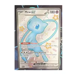 Pokemon Mew EX Shiny Ultra Rare Holo SV: Paldean Fates 216/091 2024 TCG Card - Image 1