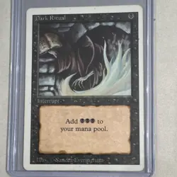 Wizards Revised Edition Dark Ritual Interrupt Black Regular English MTG Card - Image 1