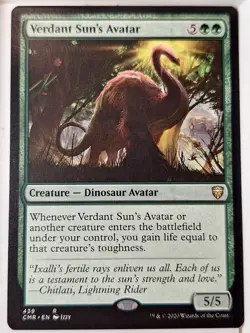 Verdant Sun's Avatar - Commander: Legends - Magic the Gathering MTG Nice! - Image 1