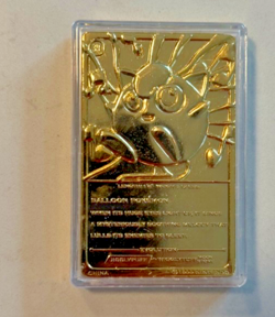 1999 Burger King Pokemon Poliwhirl 23K Gold Plated Trading Card In box w/ COA - Image 3