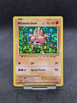 Hitmonchan 62/108 Evolutions Holo Rare Pokemon Card NM - Image 1