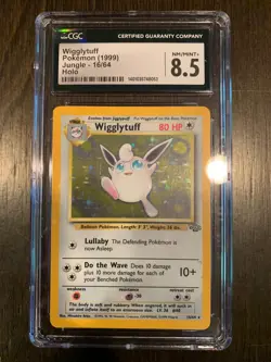 Pokemon Card - Wigglytuff Japanese No. 040 Jungle Holo Rare CGC 8.5 - Image 1