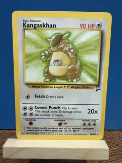 Pokemon TCG Kangaskhan 26/130 Base Set 2 Rare WOTC Vintage Card - Image 1