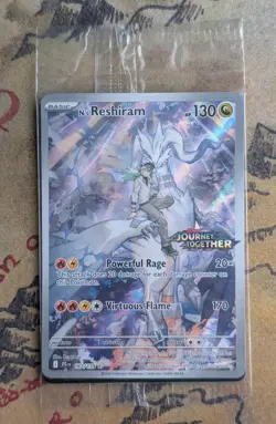 N's Reshiram 167/159 STAMPED Journey Together Pokemon Card SEALED NM - Image 1