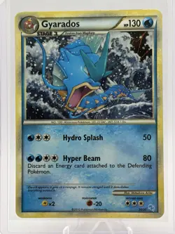 Pokemon TCG Holo Gyrados HGSS Damaged - Image 1
