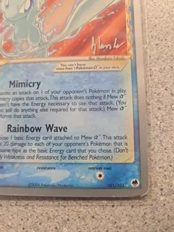 Mew Gold Star #101 Delta Species Ultra Rare - Pokemon 2008 World Championships - Image 5
