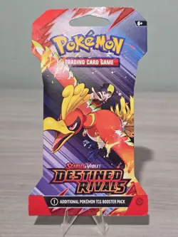 2025 Pokemon Destined Rivals Sleeve Booster Pack Sealed Ethan And Ho-oh Art Work - Image 1
