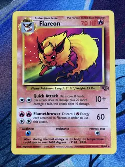 Pokemon 1999 Jungle Unlimited: Flareon (19/64) MP - Image 1