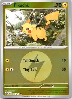 Pikachu (Energy Symbol Pattern) 055/217 Common Ascended Heroes Pokemon Near Mint - Image 1