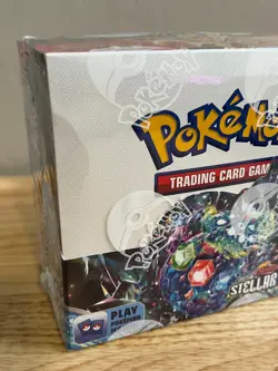 Pokemon TCG Scarlet & Violet Stellar Crown Booster Box Sealed + Acrylic Case - Image 3