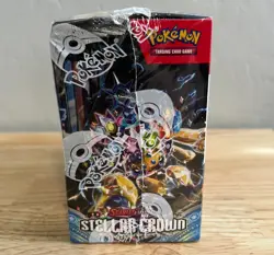 Pokemon TCG Scarlet & Violet Stellar Crown Booster Box Sealed + Acrylic Case - Image 4