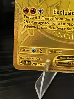 Pokemon TCG ME: Ascended Heroes Mega Charizard Y EX 294/217 Mega Hyper Rare Gold - Image 4