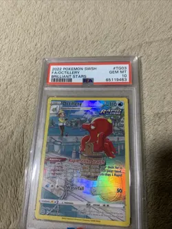 2022 POKEMON SWORD & SHIELD BRILLIANT STARS #TG03 FULL ART/OCTILLERY PSA 10 - Image 3