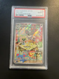 Cinccino 183/162 - SV05: Temporal Forces Holo (PSA 10) Pokemon - Image 1
