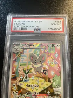 Cinccino 183/162 - SV05: Temporal Forces Holo (PSA 10) Pokemon - Image 2