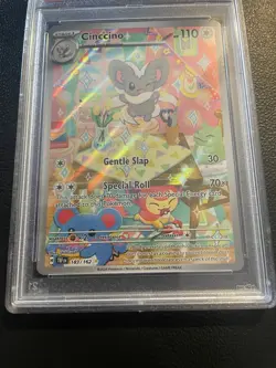 Cinccino 183/162 - SV05: Temporal Forces Holo (PSA 10) Pokemon - Image 3