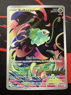 Pokemon TCG Bulbasaur Promo Mega Evolution Stamp 133/132 - Image 1