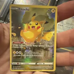 Pokemon Pikachu Ultra Rare Holo GG30/GG70 Crown Zenith Galarian Gallery 60 HP EN - Image 1