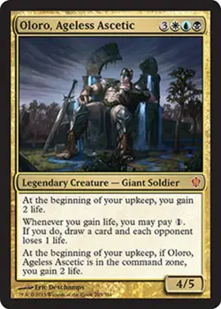 Moderate Play, English MTG Regular Oloro, Ageless Ascetic Commander 2013 Magic t - Image 1