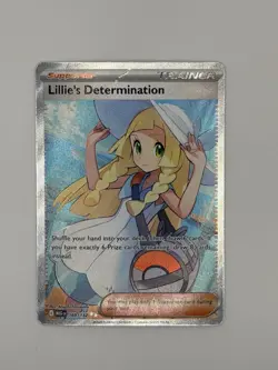 Lillie’s Determination Full Art Trainer 169/132 - Pulled & Sleeved - Pokemon TCG - Image 1