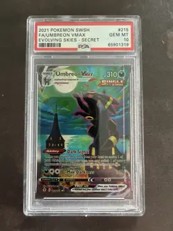 Pokemon Umbreon VMAX Secret Rare 215/203 Evolving Skies PSA 10 Englisch - Image 2
