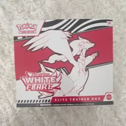 Pokemon Scarlet & Violet White Flare Elite Trainer Box Reshiram Pokemon TCG 6+ - Image 1