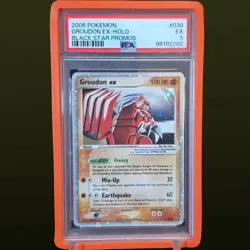 2006 POKEMON BLACK STAR PROMOS 038 GROUDON EX-HOLO PSA 5 - Image 1