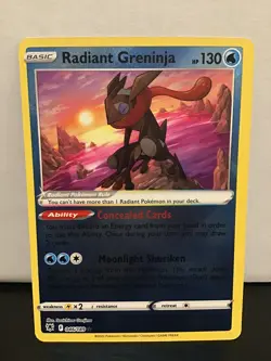 Radiant Greninja 46/189 Pokemon Astral Radiance Holo Ultra Rare - Image 1