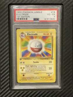 1999 PSA 4 Electrode #18 1st Edition Misprint / Error Artwork Pokemon Jungle - Image 1