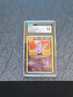 GEM MINT Pokemon: Nidorino #43/108 XY Evolutions Rev Holo 2016 - CGC 10 - B113 - Image 1