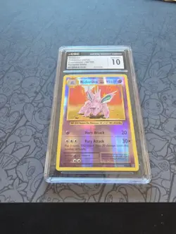 GEM MINT Pokemon: Nidorino #43/108 XY Evolutions Rev Holo 2016 - CGC 10 - B113 - Image 3