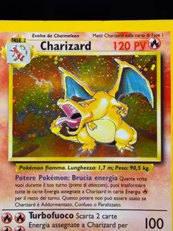 Charizard 4/102 HOLO Rare Italian Base Set WOTC 1999 MP Pokemon TCG - Image 2