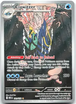 Clawitzer 141/132 Illustration Rare Mega Evolution Pokemon Near Mint - Image 1