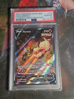 Pokemon Promo Flareon V SWSH179 PSA 10 GEM MINT Premium Collection - Image 1