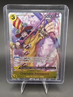 Charlotte Perospero OP03-113 Super Rare Foil 5000 Power 3 Cost Premium Booster - Image 1