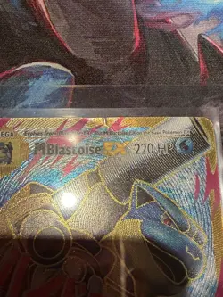 Pokemon M Blastoise EX Full Art Mega Ultra Rare Holo Card 102/108 (MP) - Image 3