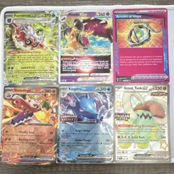 Pokemon TCG Foil Card Lot EX VSTAR Ancient Forretress Mawile Skeledirge Kingdra - Image 1