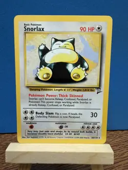 Pokemon TCG Snorlax 30/130 Base Set 2 Regular Vintage Non-Holo Card - Image 1