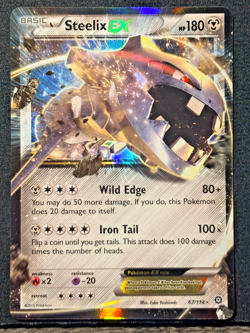 Steelix EX 67/114 Steam Siege NM Ultra Rare Pokemon Card - Image 1