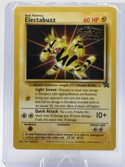 Pokemon Electabuzz Card Black Star Promo, WB Movie, Stamped - Image 2