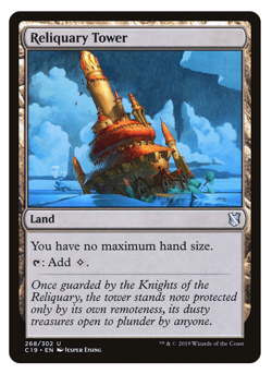 MTG - 1 x Reliquary Tower - Uncommon Land - Commander 2019 (C19) - M/NM - Image 1