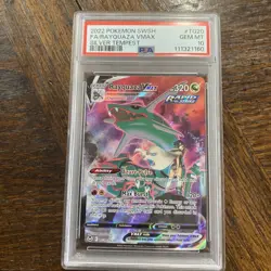 PSA 10 GEM MINT Rayquaza VMAX TG20/TG30 Silver Tempest Pokemon TCG - Image 1